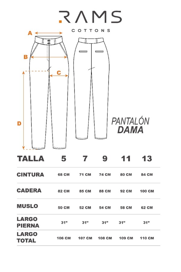 Pantalon De Vestir Color Azul Marino Con Bolsas Para Mujer